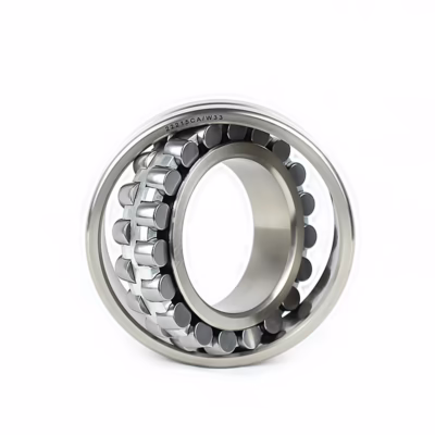 بلبرینگ 22215CAW33 بلبرینگ بشقابی خودتنظیم دو ردیفه با قفسه برنجی و شیار روغن‌کاری مناسب صنایع سنگین