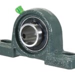 یاتاقان بلبرینگی UCP205 سبز (GREEN) | پایه‌دار با قفل پیچ 25×52×34 برای کاربرد صنعتی و کشاورزی