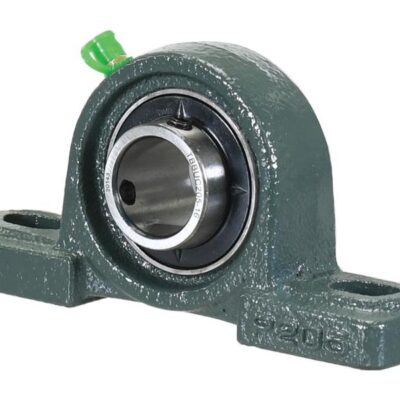 یاتاقان بلبرینگی UCP205 سبز (GREEN) | پایه‌دار با قفل پیچ 25×52×34 برای کاربرد صنعتی و کشاورزی